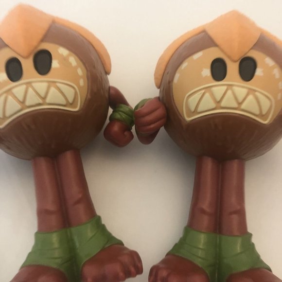2 6" Kakamora Pirate Coconut Warrior Figure Maraca Music Instrument Disney Moana - Picture 12 of 12